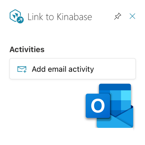 Save time by adding activities directly from your Outlook inbox