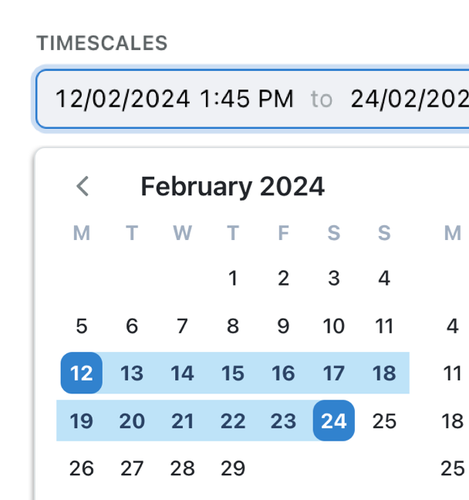 Track when things happen with Date Ranges