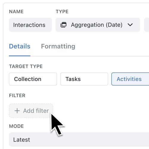 Surface task deadlines and activity dates inside every collection