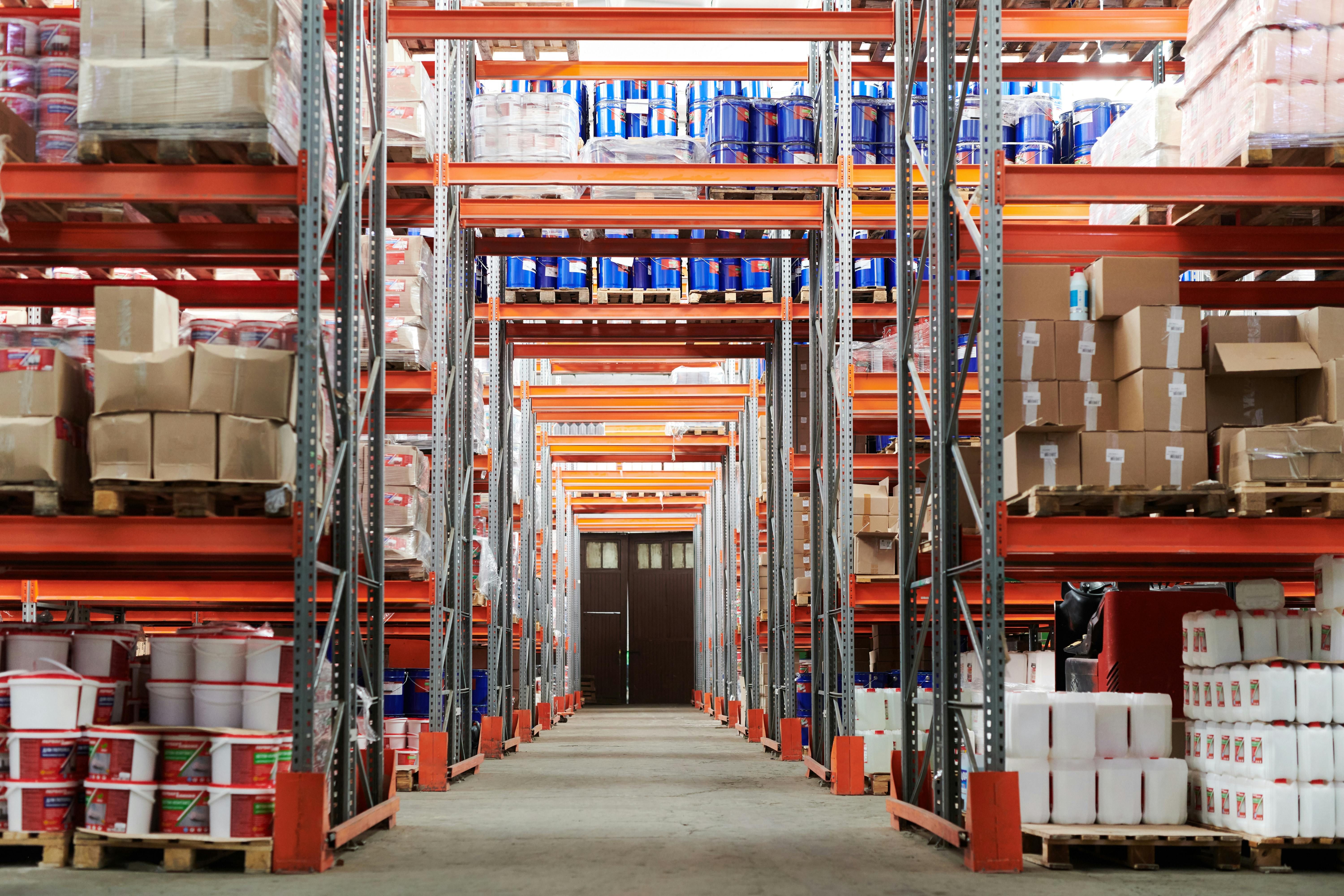 Warehouse shelving