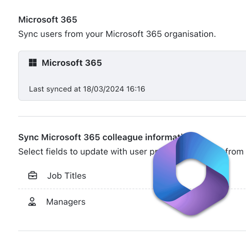 Synchronise your organisation structure from Microsoft 365