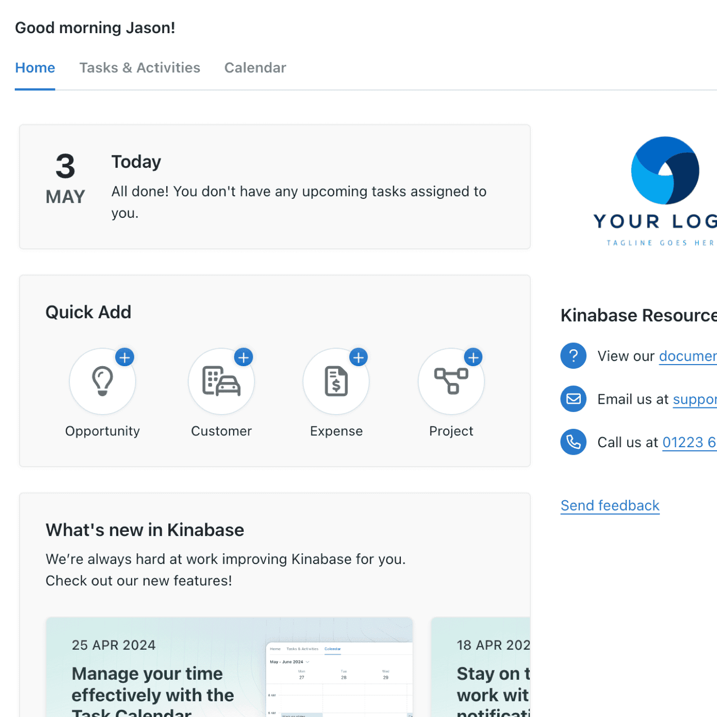Introducing the new Home tab on the dashboard