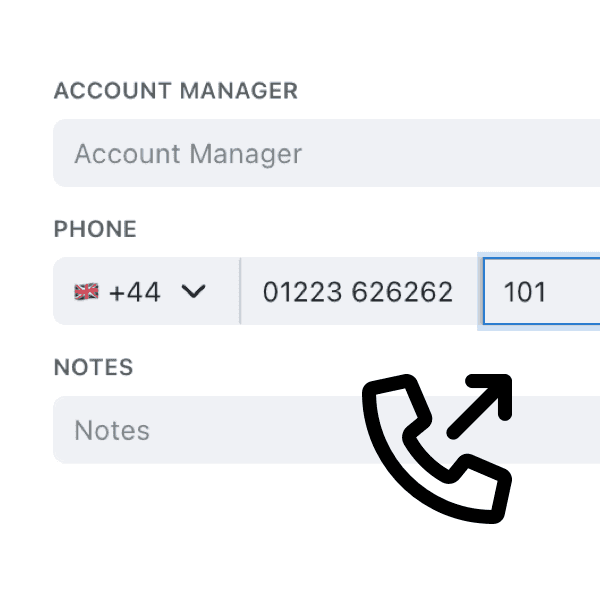 Add phone extension numbers with ease