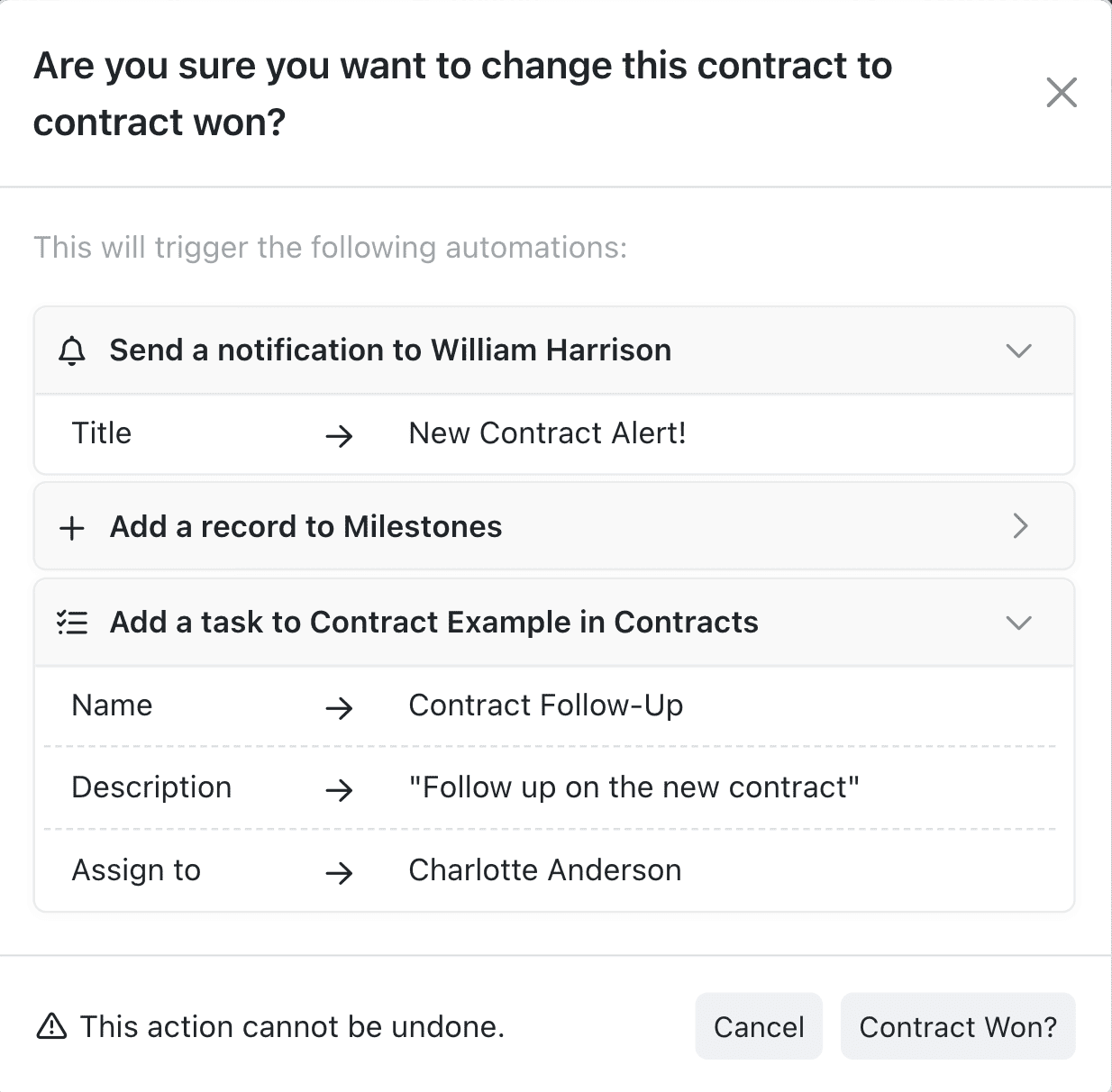 Preview automations before they happen