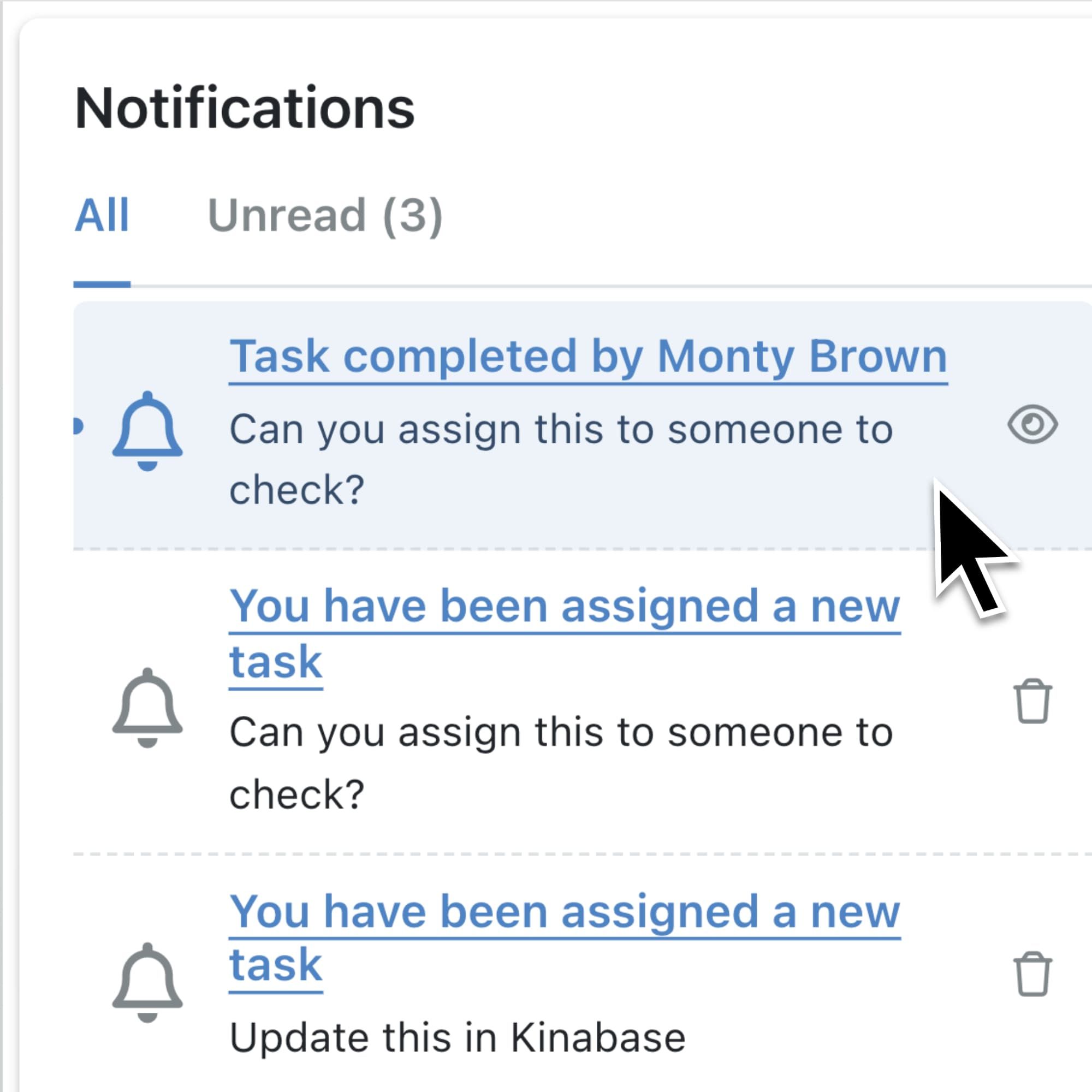 Enhanced task notifications to keep your team in the loop