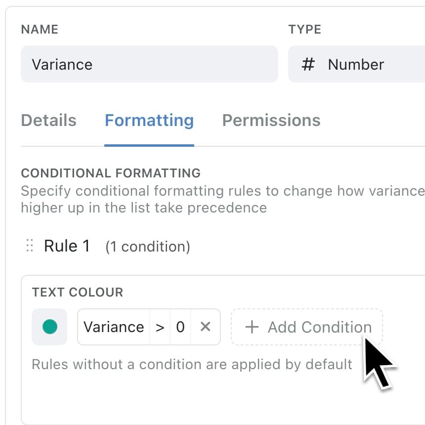 Conditional formatting for instant clarity