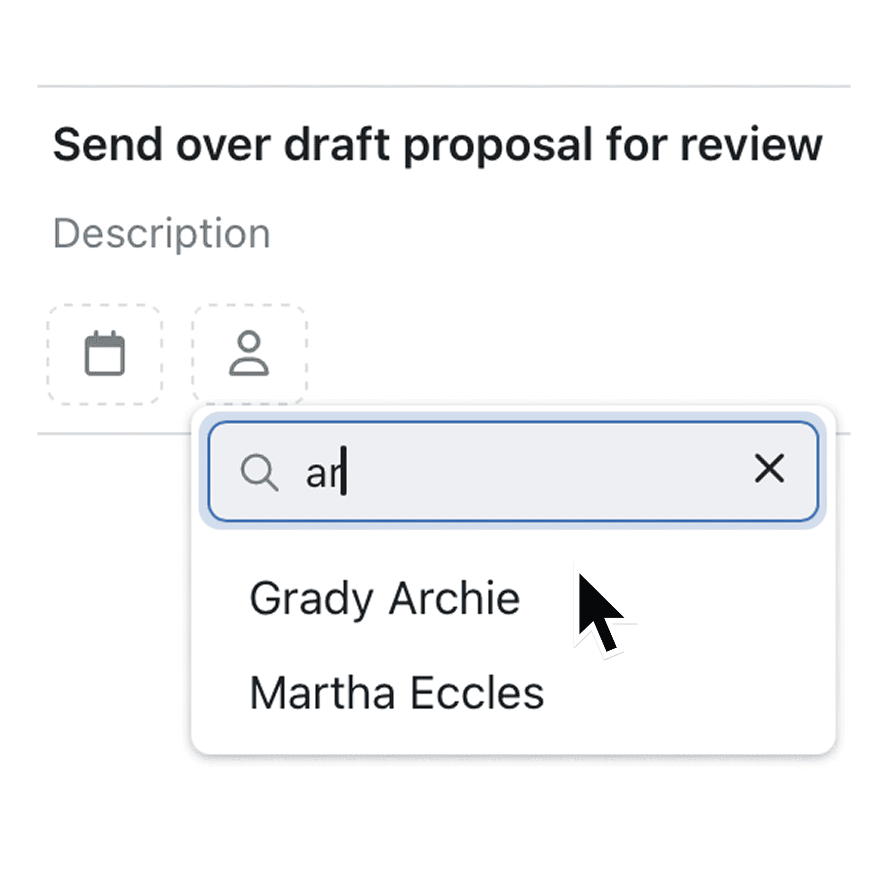 Assign tasks in seconds with new assignee search