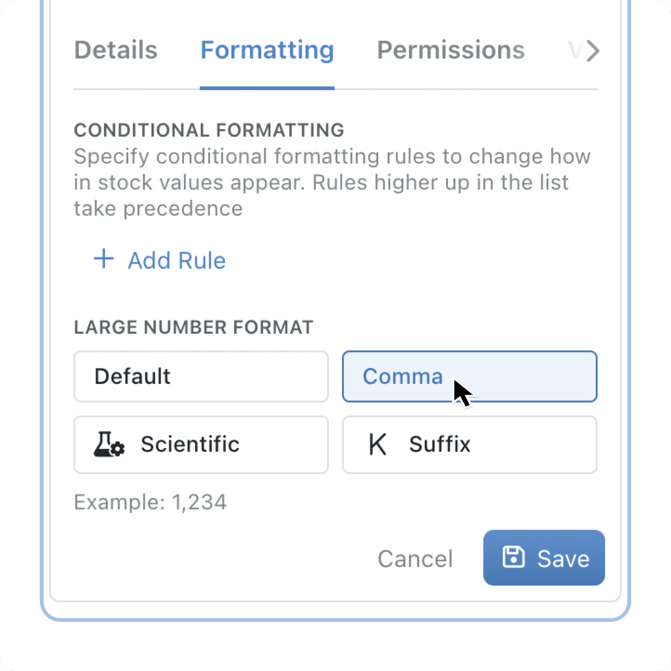 Control number formatting for clearer KPIs