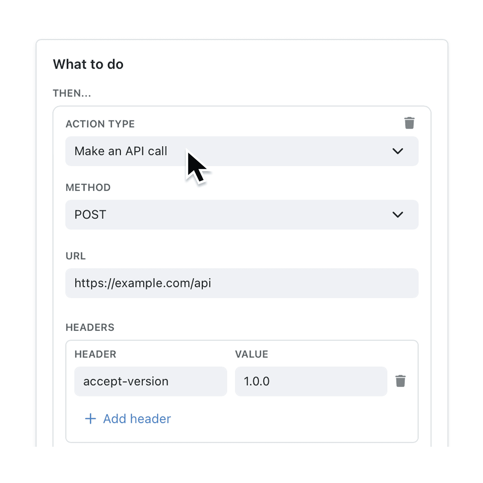 Connect external apps with API automations