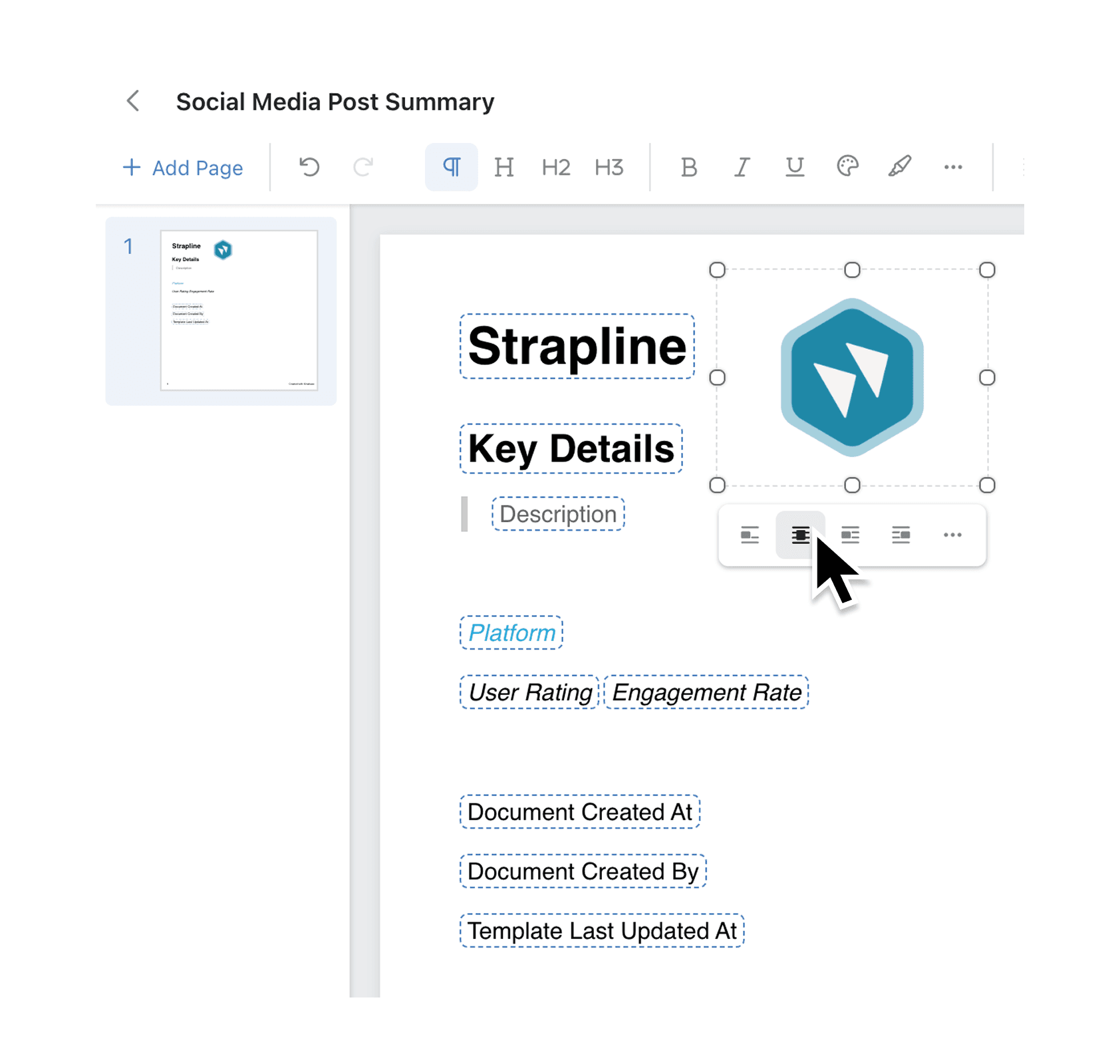 Add record images to document templates dynamically