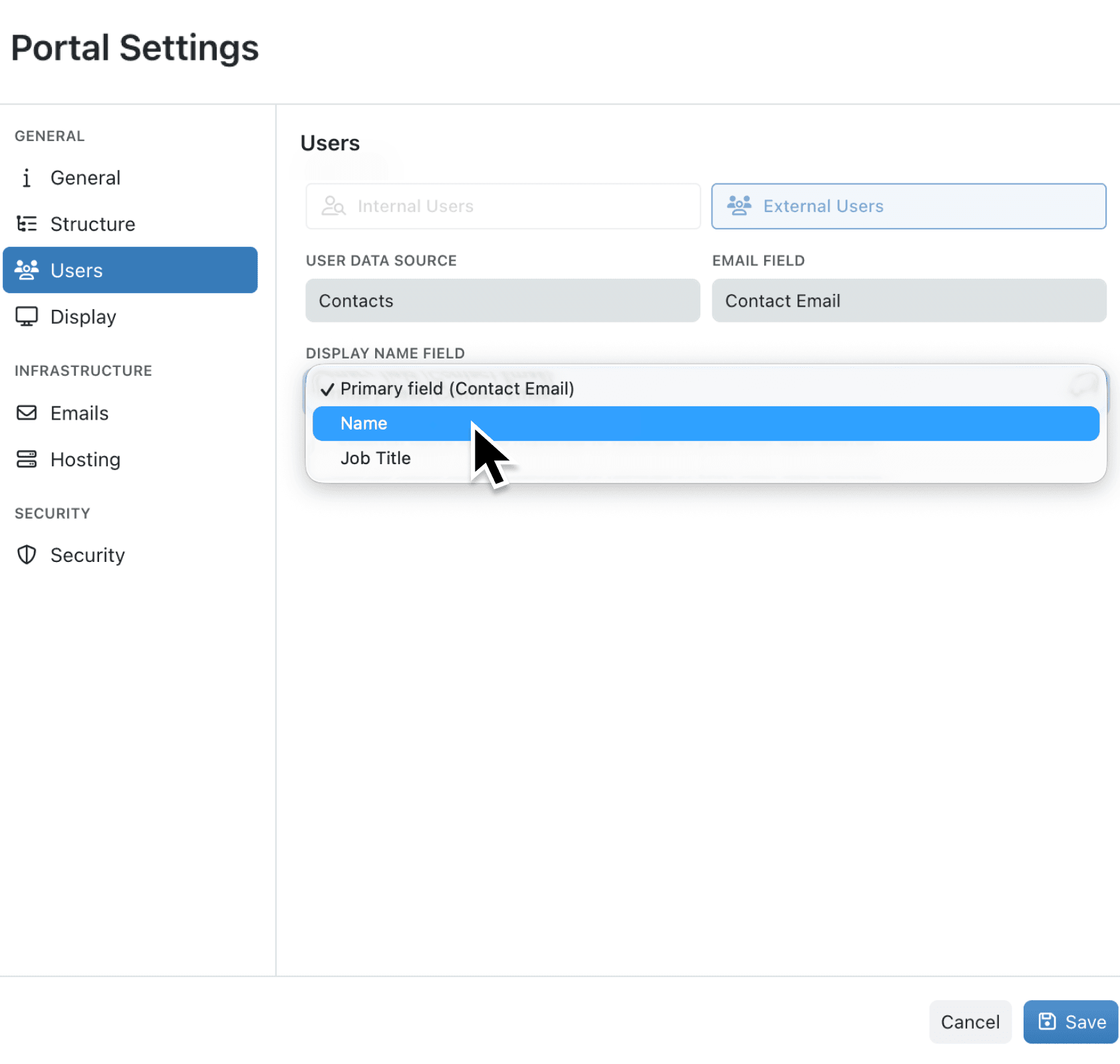 Personalise portal greetings with configurable display names