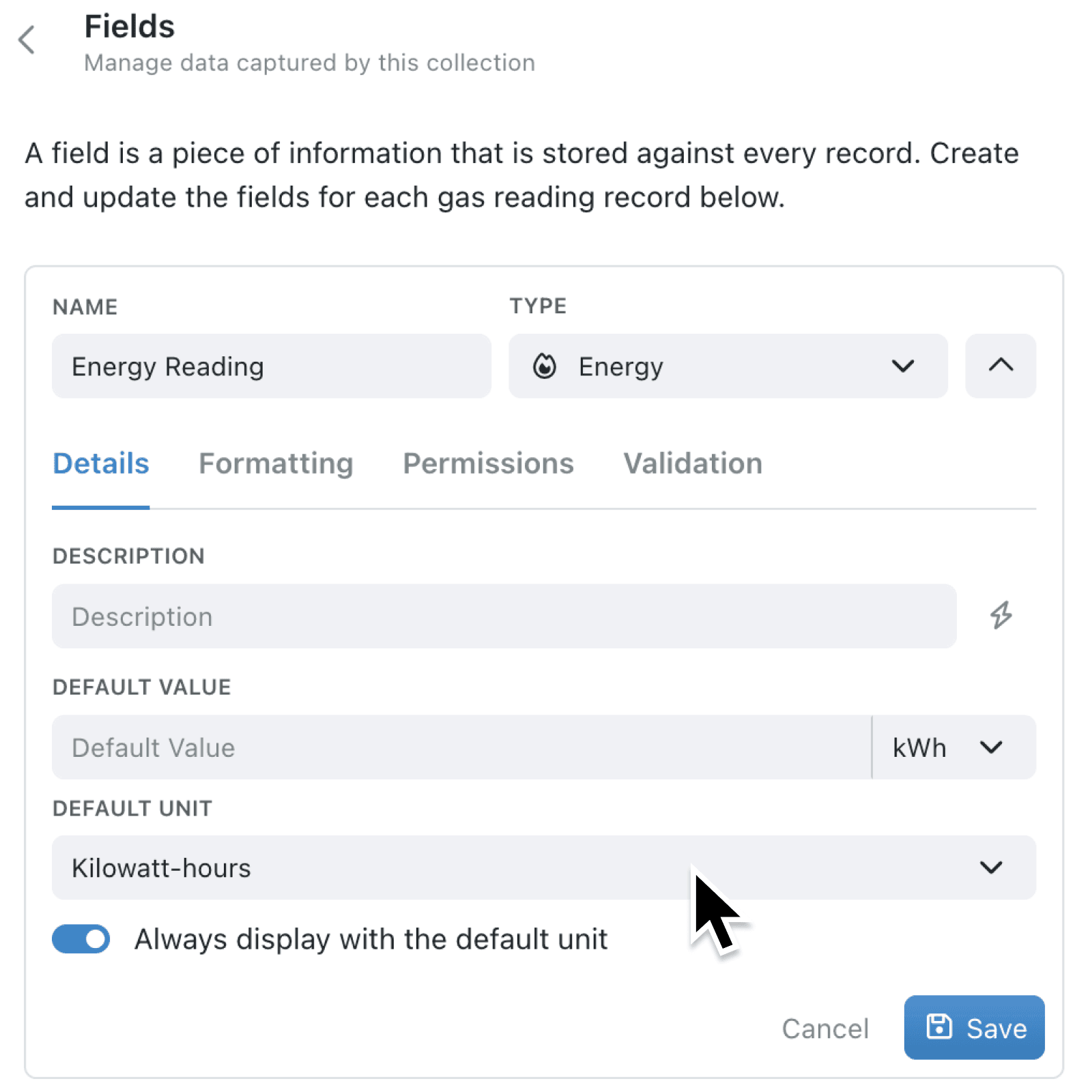 Track energy data in watt-hours with native Wh support