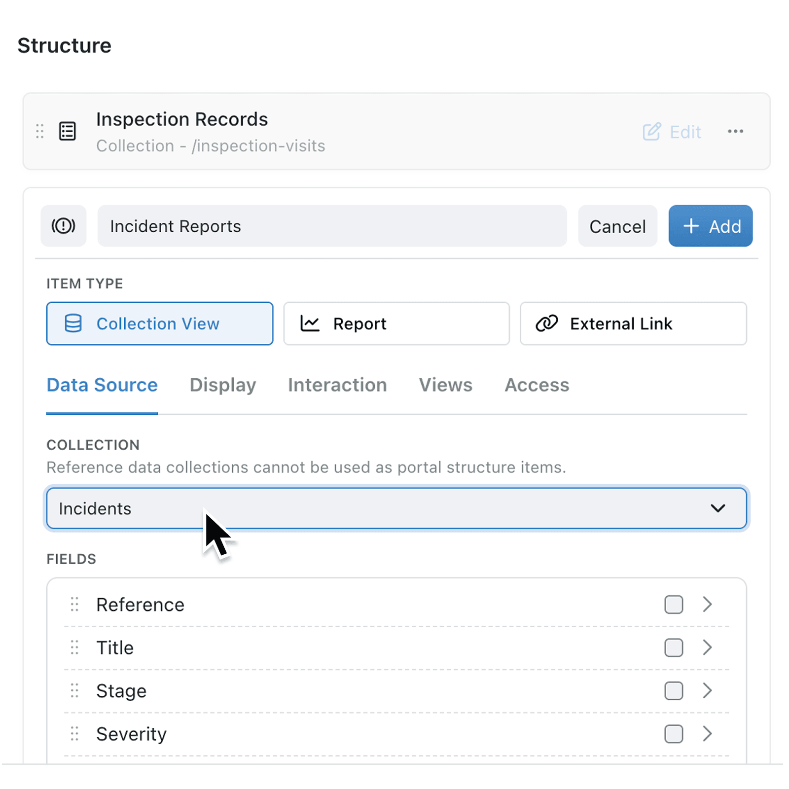 Keep portal navigation clean by filtering out reference data