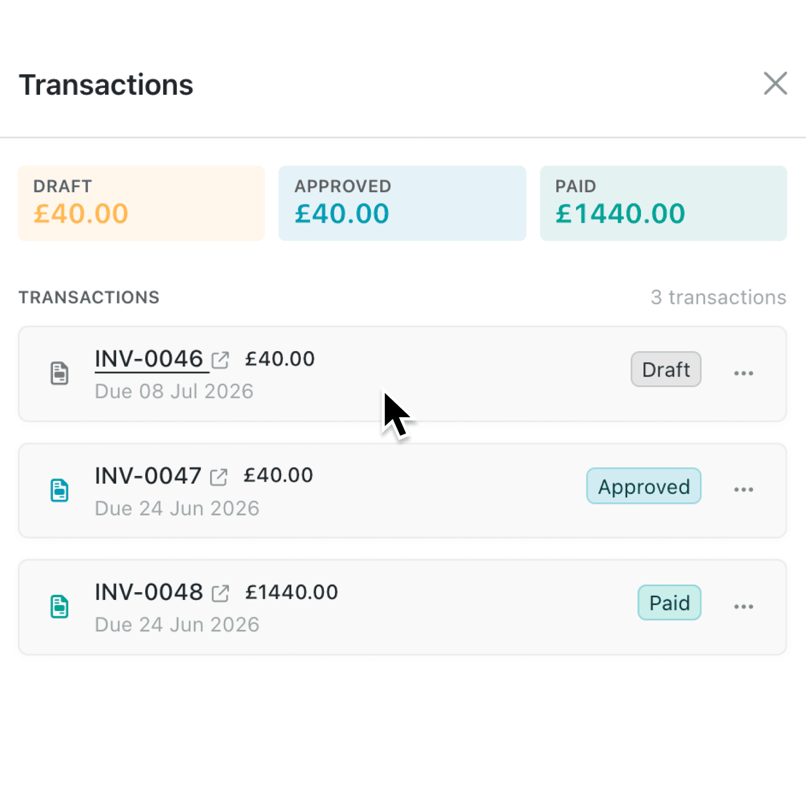 Create and track invoices directly from your records