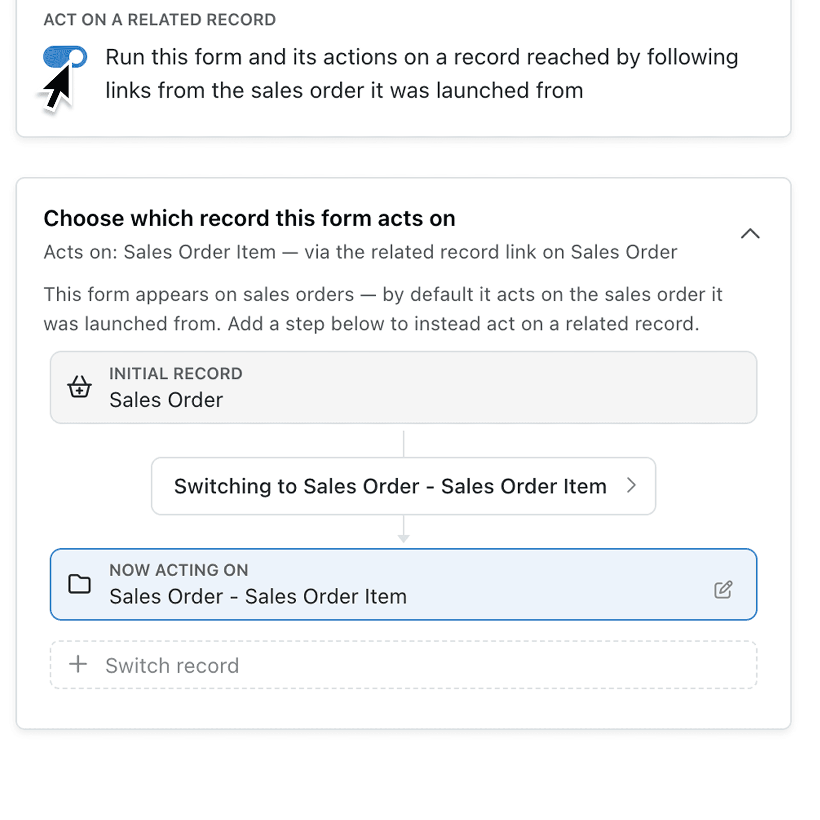 Update related records directly from forms you already use