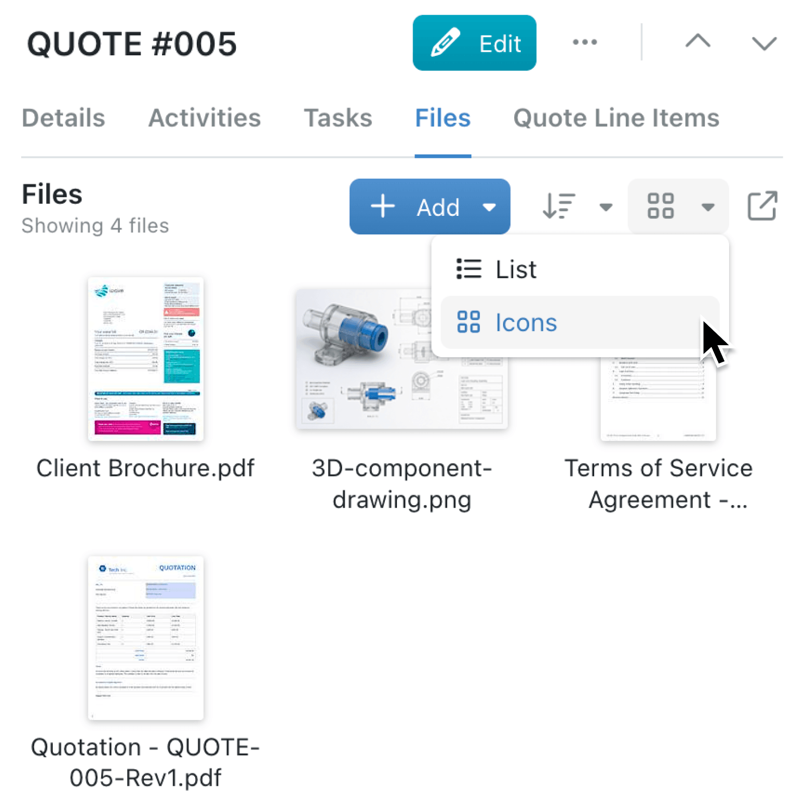 Review record files faster with previews and icon view