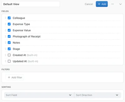 Adding your first view