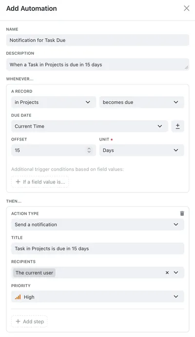 Example automation