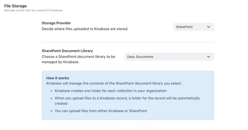 Enabling sharepoint in settings