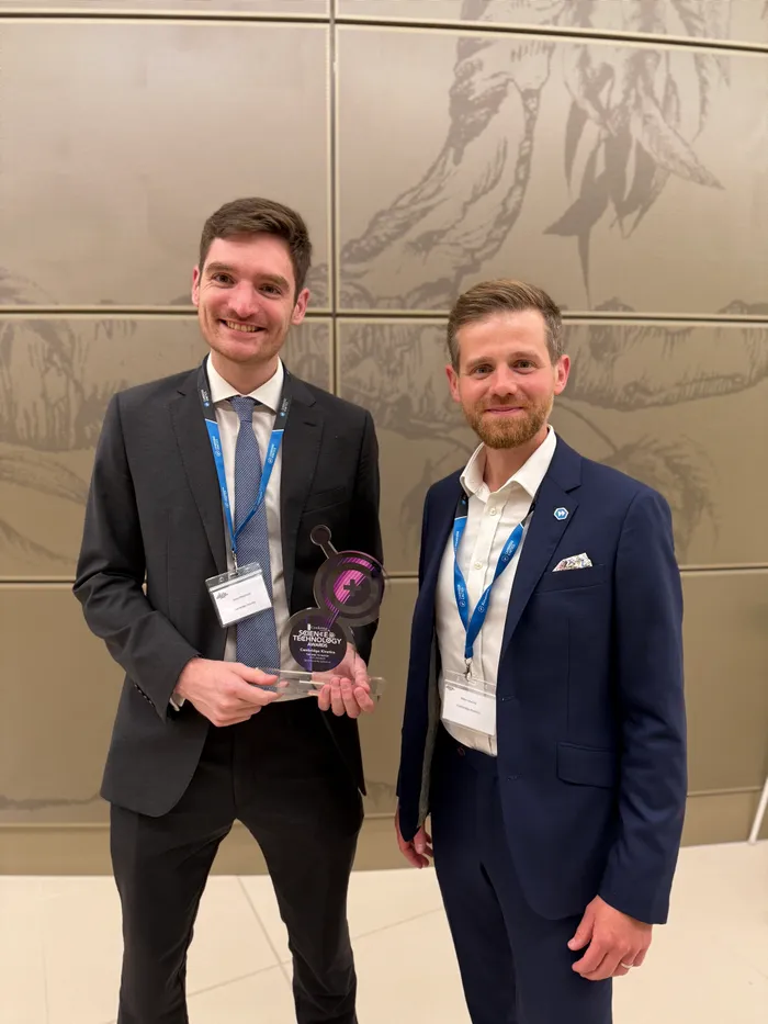 Jason and Mike with their award