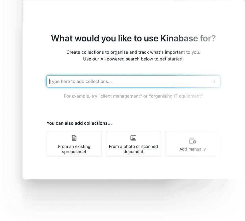 What would you like to use Kinabase for